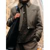 imageCicy Bell Womens Cropped Tweed Blazer Fall Casual Dressy Zip Up Work Office Jacket OuterwearKhaki