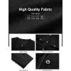 imageCicy Bell Womens Cropped Tweed Blazer Jackets Collarless Button Down Business Casual Outfits with PocketsBlack