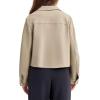 imageCicy Bell Womens Cropped Wool Coats Lapel Collar Button Down Fall Jackets Lightweight Short Pea CoatsCamel Apricot