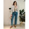 imageCicy Bell Womens Cropped Wool Coats Lapel Collar Button Down Fall Jackets Lightweight Short Pea CoatsLight Grey
