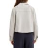 imageCicy Bell Womens Cropped Wool Coats Lapel Collar Button Down Fall Jackets Lightweight Short Pea CoatsLight Grey