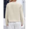 imageCicy Bell Womens Cropped Wool Jackets Fall V Neck Short Pea Coats Single Breasted Outerwear Winter OutfitsBeige