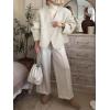 imageCicy Bell Womens Cropped Wool Jackets Fall V Neck Short Pea Coats Single Breasted Outerwear Winter OutfitsBeige