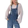 imageCicy Bell Womens Denim Overalls Loose Fit Summer Baggy Distressed Adjustable Strap Jeans Overall JumpsuitsBlue