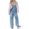 imageCicy Bell Womens Denim Overalls Loose Fit Summer Baggy Distressed Adjustable Strap Jeans Overall JumpsuitsLight Blue