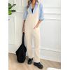 imageCicy Bell Womens Fleece Overalls Jumpsuits Loose Fit V Neck Sleeveless Jumpsuit Sherpa Fuzzy Fall OutfitsBeige