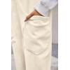 imageCicy Bell Womens Fleece Overalls Jumpsuits Loose Fit V Neck Sleeveless Jumpsuit Sherpa Fuzzy Fall OutfitsBeige