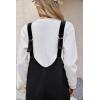 imageCicy Bell Womens Fleece Overalls Jumpsuits Loose Fit V Neck Sleeveless Jumpsuit Sherpa Fuzzy Fall OutfitsBlack