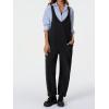 imageCicy Bell Womens Fleece Overalls Jumpsuits Loose Fit V Neck Sleeveless Jumpsuit Sherpa Fuzzy Fall OutfitsBlack