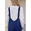 imageCicy Bell Womens Fleece Overalls Jumpsuits Loose Fit V Neck Sleeveless Jumpsuit Sherpa Fuzzy Fall OutfitsNavy