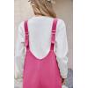 imageCicy Bell Womens Fleece Overalls Jumpsuits Loose Fit V Neck Sleeveless Jumpsuit Sherpa Fuzzy Fall OutfitsRose Red