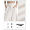 imageCicy Bell Womens High Waisted Corduroy Maxi Skirts Split Aline Casual Fall Long SkirtBeige