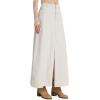 imageCicy Bell Womens High Waisted Corduroy Maxi Skirts Split Aline Casual Fall Long SkirtBeige