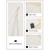 imageCicy Bell Womens High Waisted Corduroy Maxi Skirts Split Aline Casual Fall Long SkirtBeige