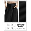 imageCicy Bell Womens High Waisted Corduroy Maxi Skirts Split Aline Casual Fall Long SkirtBlack