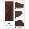 imageCicy Bell Womens High Waisted Corduroy Maxi Skirts Split Aline Casual Fall Long SkirtBrown