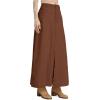 imageCicy Bell Womens High Waisted Corduroy Maxi Skirts Split Aline Casual Fall Long SkirtBrown