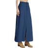 imageCicy Bell Womens High Waisted Corduroy Maxi Skirts Split Aline Casual Fall Long SkirtNavy