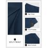 imageCicy Bell Womens High Waisted Corduroy Maxi Skirts Split Aline Casual Fall Long SkirtNavy
