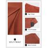 imageCicy Bell Womens High Waisted Corduroy Maxi Skirts Split Aline Casual Fall Long SkirtOrange