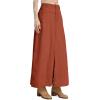 imageCicy Bell Womens High Waisted Corduroy Maxi Skirts Split Aline Casual Fall Long SkirtOrange