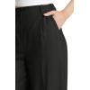 imageCicy Bell Womens High Waisted Wide Leg Pants Work Office Dress Slacks with Pockets Casual Elastic Waist TrousersBlack
