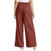 imageCicy Bell Womens High Waisted Wide Leg Pants Work Office Dress Slacks with Pockets Casual Elastic Waist TrousersCaramel Colour