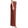 imageCicy Bell Womens High Waisted Wide Leg Pants Work Office Dress Slacks with Pockets Casual Elastic Waist TrousersCaramel Colour