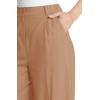 imageCicy Bell Womens High Waisted Wide Leg Pants Work Office Dress Slacks with Pockets Casual Elastic Waist TrousersLight Brown