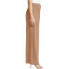 imageCicy Bell Womens High Waisted Wide Leg Pants Work Office Dress Slacks with Pockets Casual Elastic Waist TrousersLight Brown
