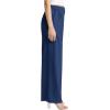 imageCicy Bell Womens High Waisted Wide Leg Pants Work Office Dress Slacks with Pockets Casual Elastic Waist TrousersNavy Blue
