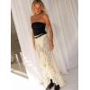 imageCicy Bell Womens Lace Maxi Skirt Summer High Low Asymmetrical Sheer Y2K Sexy Beach Coverup Long SkirtsBeige