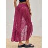 imageCicy Bell Womens Lace Maxi Skirt Summer High Low Asymmetrical Sheer Y2K Sexy Beach Coverup Long SkirtsBurgundy