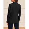 imageCicy Bell Womens Long Sleeve Blazers Open Front Business Casual Knit Stretchy Lightweight Suit JacketsBlack