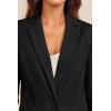 imageCicy Bell Womens Long Sleeve Blazers Open Front Business Casual Knit Stretchy Lightweight Suit JacketsBlack