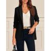 imageCicy Bell Womens Long Sleeve Blazers Open Front Business Casual Knit Stretchy Lightweight Suit JacketsBlack