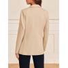 imageCicy Bell Womens Long Sleeve Blazers Open Front Business Casual Knit Stretchy Lightweight Suit JacketsKhaki