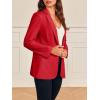 imageCicy Bell Womens Long Sleeve Blazers Open Front Business Casual Knit Stretchy Lightweight Suit JacketsRed