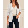 imageCicy Bell Womens Long Sleeve Blazers Open Front Business Casual Knit Stretchy Lightweight Suit JacketsWhite