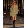 imageCicy Bell Womens Oversized Striped Button Down Shirts Boyfriend Long Sleeve Collared Work BlousesYellow Black