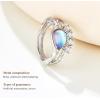 imageCicy Bell Womens Platinum Plated Moonstone Cubic Zirconia Delicate Eternity Cut Teardrop Texture Rings for Gifts Size 69White Gold