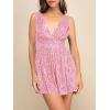 imageCicy Bell Womens Sequin Sleeveless Rompers Cute V Neck Wide Leg Cocktail Evening Party Clubwear Dressy Short JumpsuitsPink