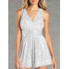 imageCicy Bell Womens Sequin Sleeveless Rompers Cute V Neck Wide Leg Cocktail Evening Party Clubwear Dressy Short JumpsuitsWhite