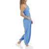 imageCicy Bell Womens Sexy Halter Jumpsuits Casual Deep V Nevk Beach Jogger Long Pants RompersNavy