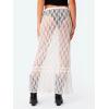 imageCicy Bell Womens Sheer Lace Maxi Skirt Summer Beach Coverups Casual Streetwear Long Y2K SkirtsWhite