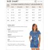imageCicy Bell Womens Short Sleeve Denim Rompers Cotton Utility Button Up Elastic Waist Short Jumpsuits