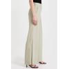 imageCicy Bell Womens Side Split Dress Pants Elastic High Waisted Wide Leg Business Casual Trousers with PocketsBeige