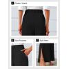imageCicy Bell Womens Side Split Dress Pants Elastic High Waisted Wide Leg Business Casual Trousers with PocketsBlack