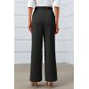 imageCicy Bell Womens Side Split Dress Pants Elastic High Waisted Wide Leg Business Casual Trousers with PocketsBlack