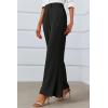 imageCicy Bell Womens Side Split Dress Pants Elastic High Waisted Wide Leg Business Casual Trousers with PocketsBlack